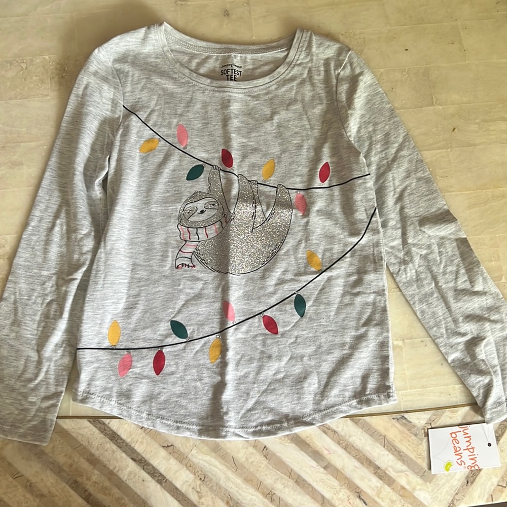 Jumping bean long sleeve tee, girls size 6